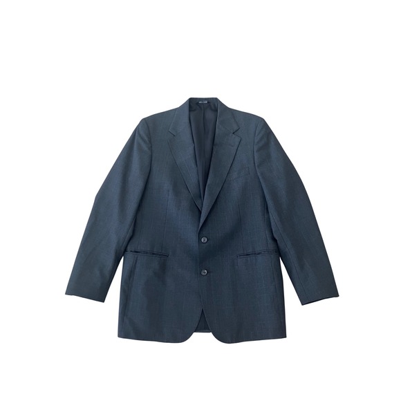 Polo University Club by Ralph Lauren Men's Grey Plaid Suit‎ Jacket Blazer 40R